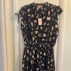 Juicy Couture Blue Leopard Print Dress